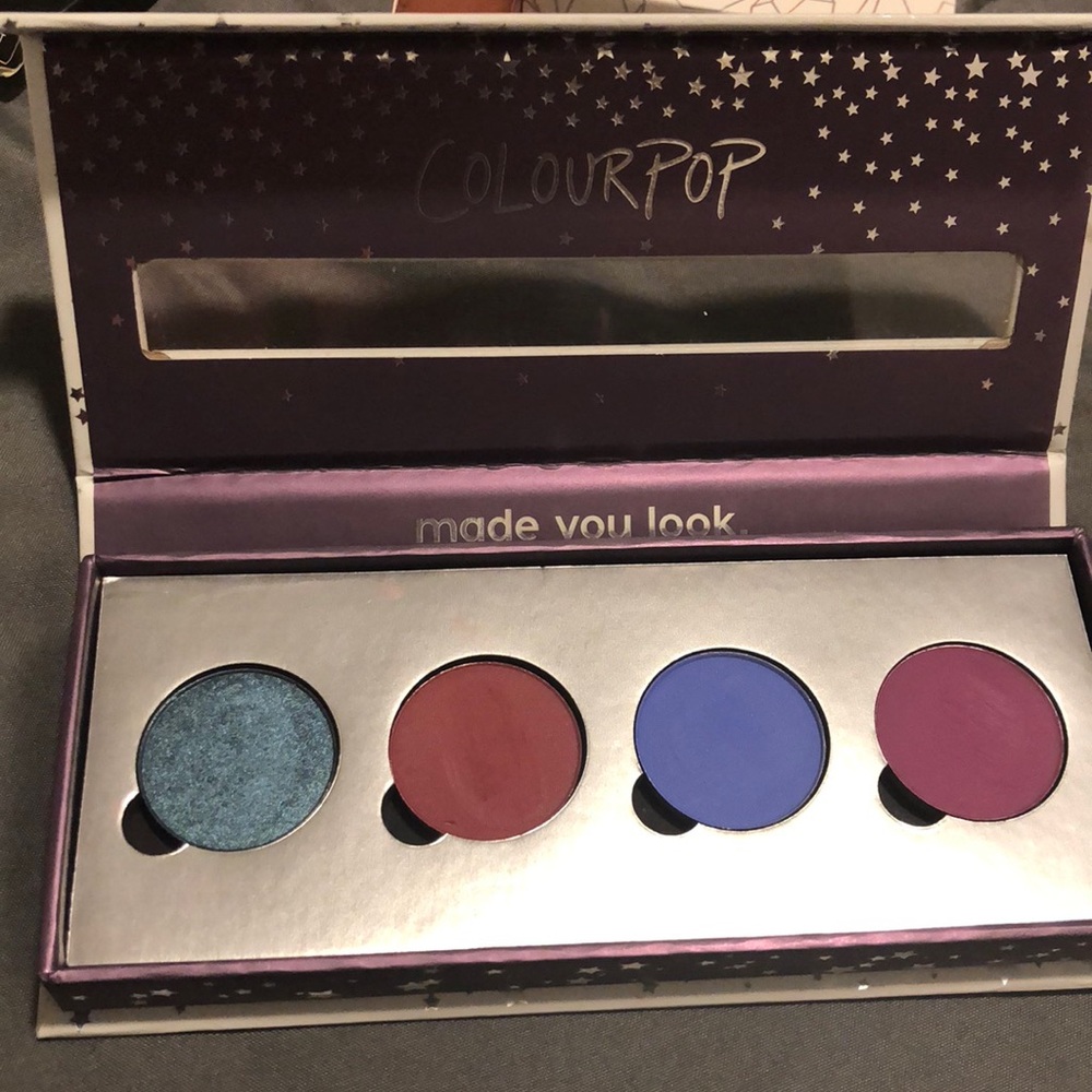 Colourpop eyeshadow palette only swatched